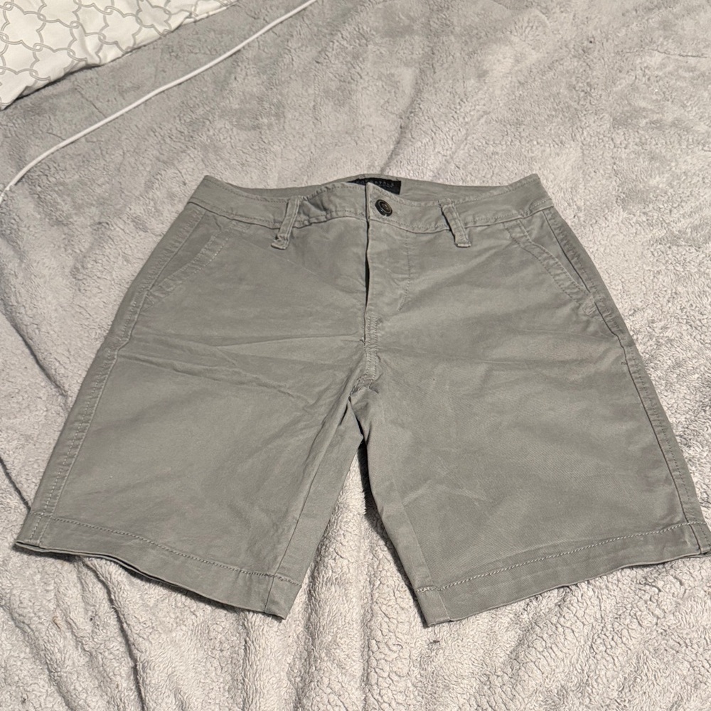 Aeropostale Gray Shorts with Blue Lining